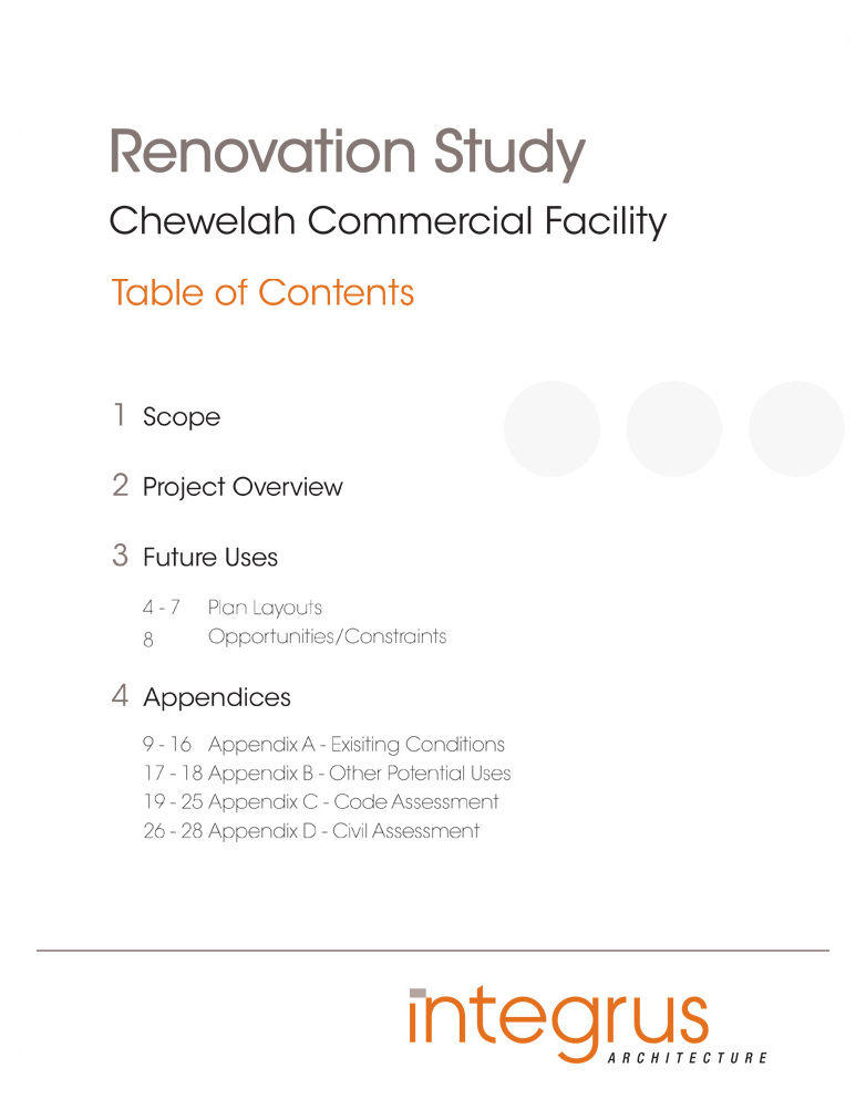 Renovation Study